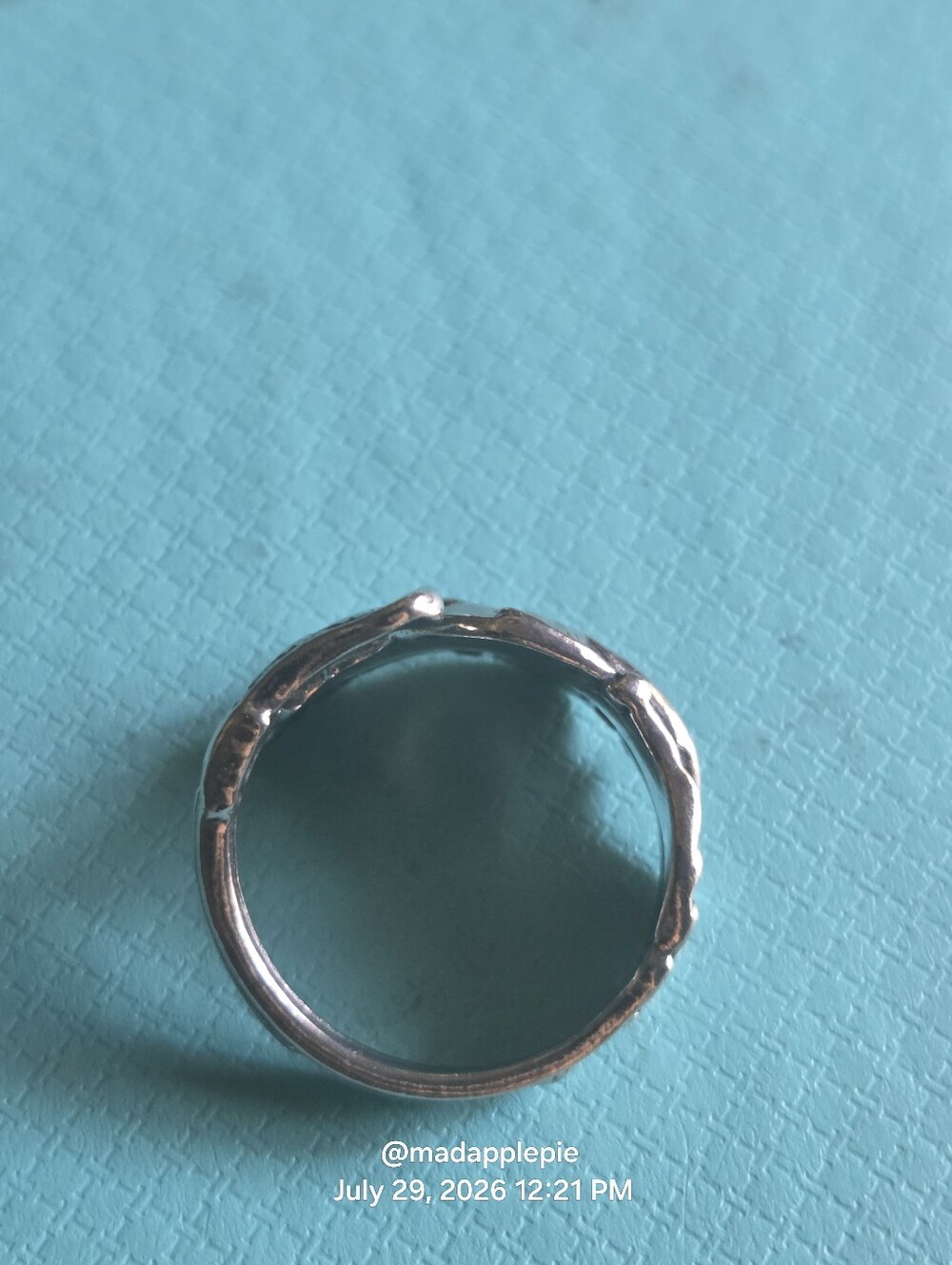 Vintage Sterling Silver Goddess Woman Nude Deity Muse Nymph Spoon Ring #126 - Picture 12 of 16
